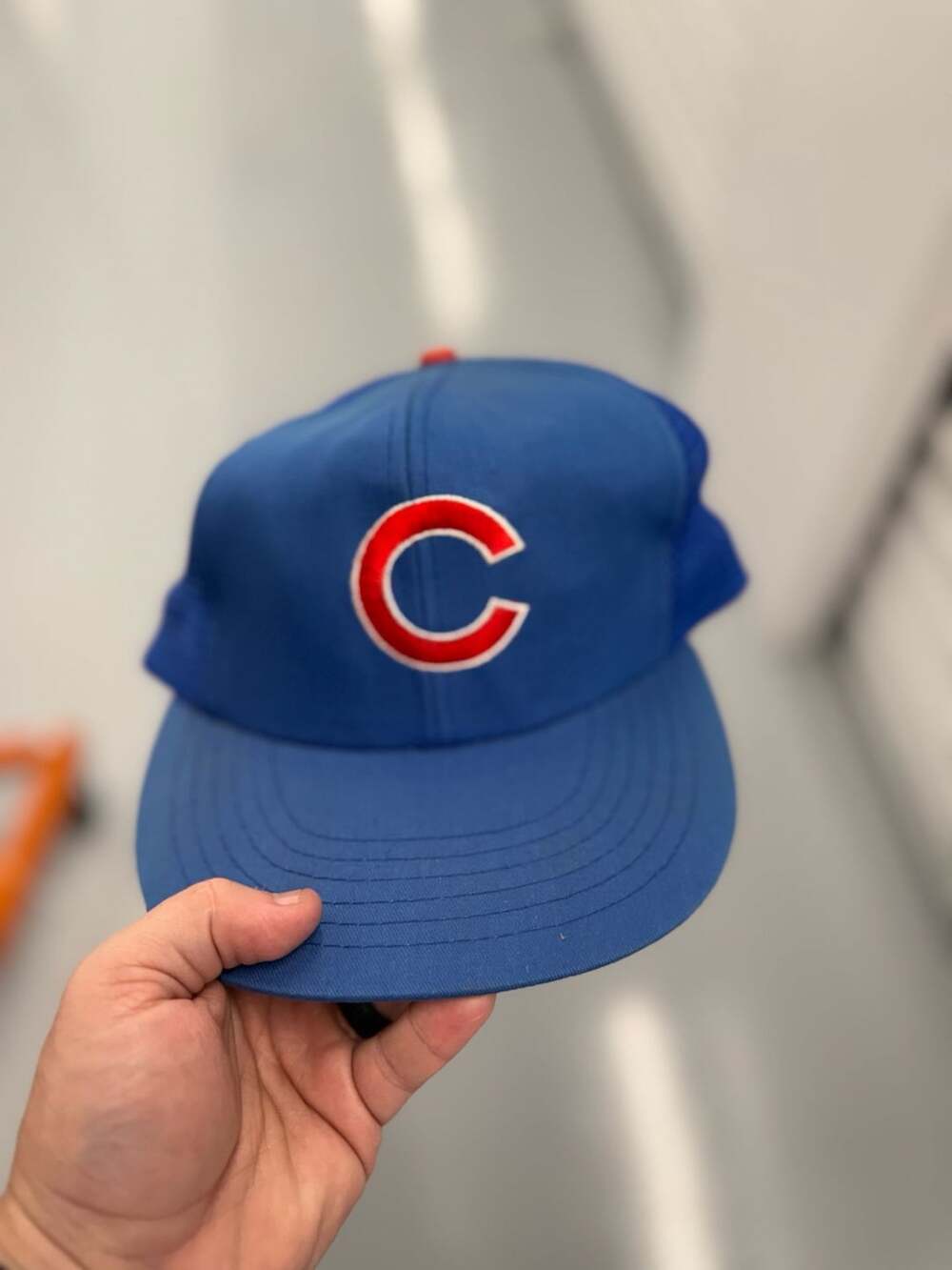 Annco Chicago Cubs Trucker Hat Blue Green Brim Snapback MLB Baseball Cap